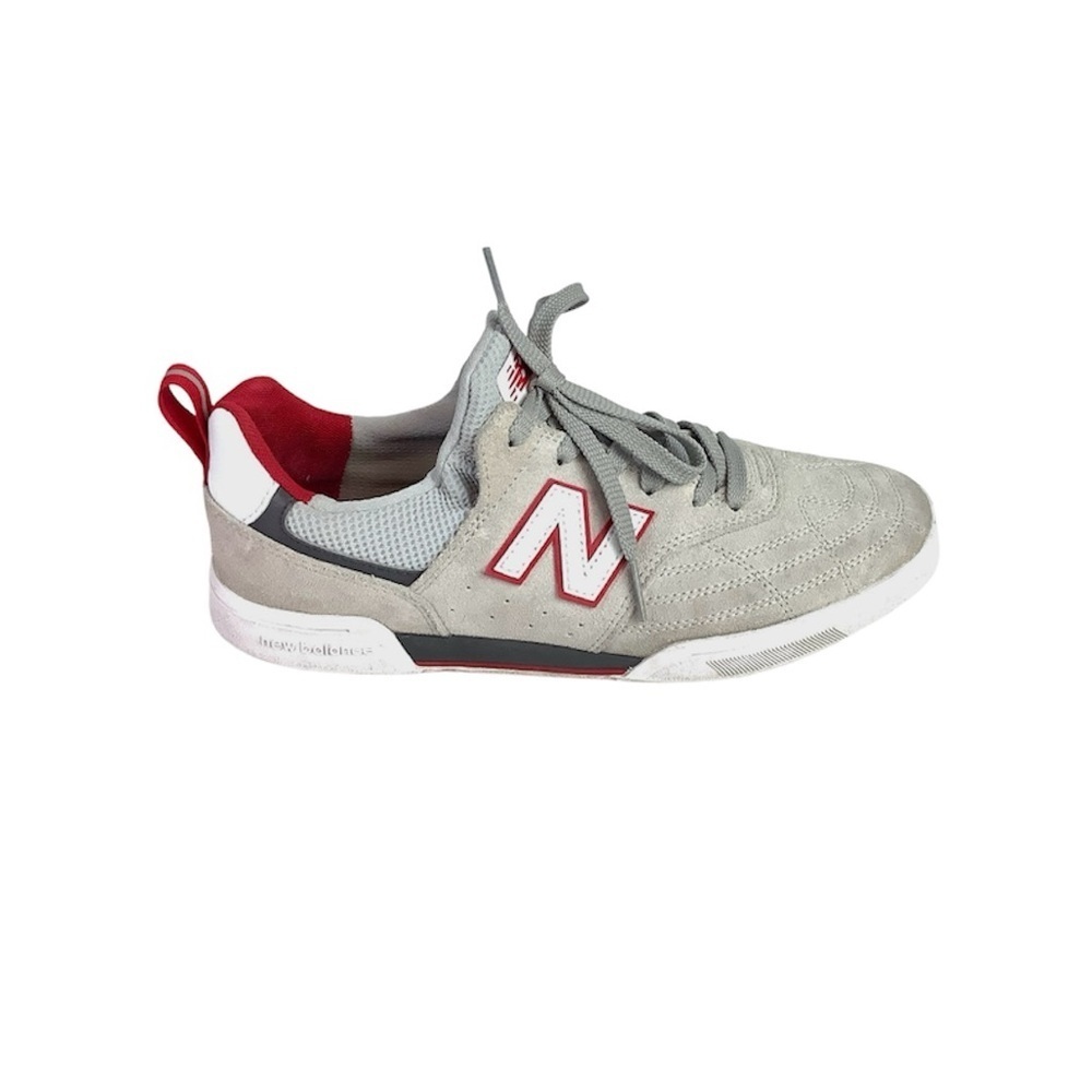NEW BALANCE NUMERIC 288S GREY RED SKATERS SNEAKERS